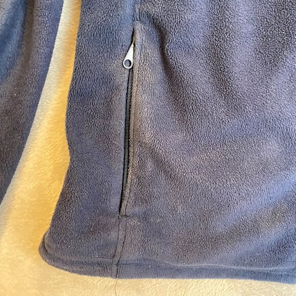 Columbia Men's Fleece Jacket Size Large Navy Blue Full-Zip Outdoor Warm Layering - Picture 8 of 9